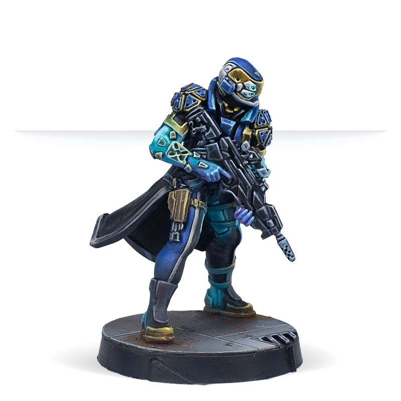 Infinity: O-12 Psi-Cops (Marksman Rifle) Miniature, Side view