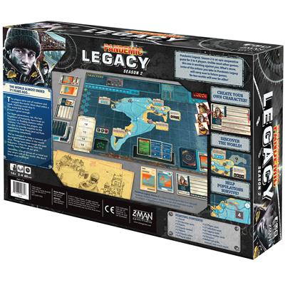 Pandemic Legacy season 2 Black cover edition. Box art back of box