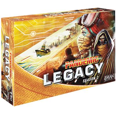 Pandemic Legacy Yellow Edition. Box art front.