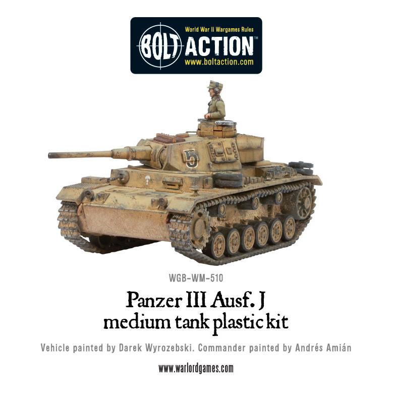 Model tank kit with 'Bolt Action' branding on a white background