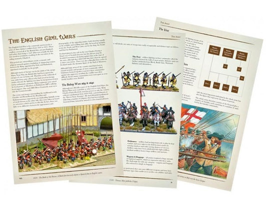 Pike and Shotte, miniature rules, 17th Century, interior pages, English Civil War, Thirty Years War