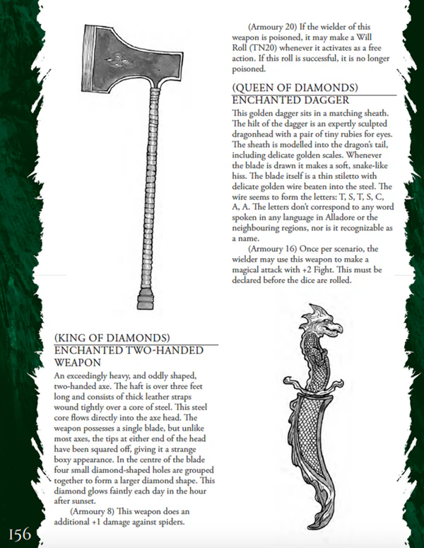 Rangers of Shadow Deep: A Gathering of Heroes by Modiphius Entertainment.  Fantasy miniatures rules. Interior view.