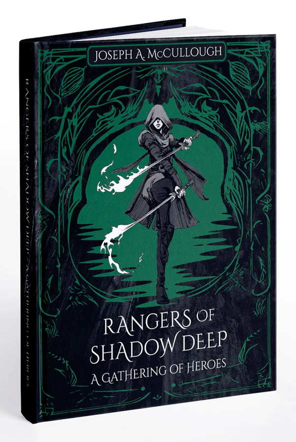 Rangers of Shadow Deep: A Gathering of Heroes by Modiphius Entertainment. Miniatures rules. Fantasy. Cover art