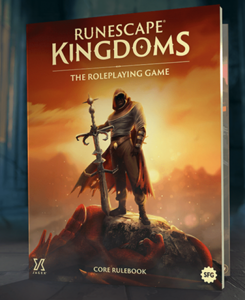 Runescape Kingdoms by Steamforged Games. Fantasy role-playing game core rules. Cover art