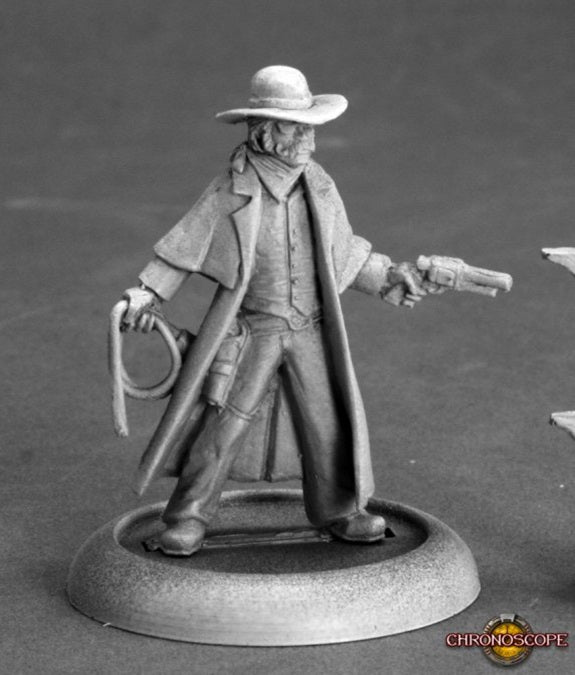 Sherm Whitlock Reaper miniature. 25mm metal figure, unpainted.
