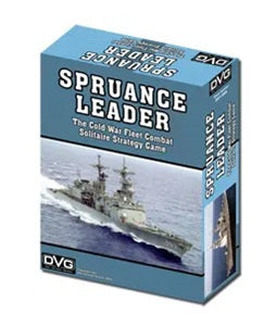 Spruance Leader by DVG. Cold War era solitaire naval wargame. Box art