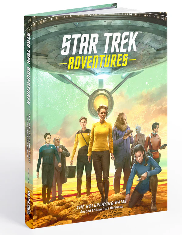 Star Trek Adventures Core Rules by Modiphius Entertainment. Star Trek role-playing game.  Cover Art