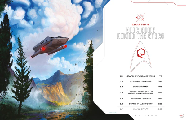 Star Trek Adventures by Modiphius Entertainment. Role-playing game core rules. Interior art.