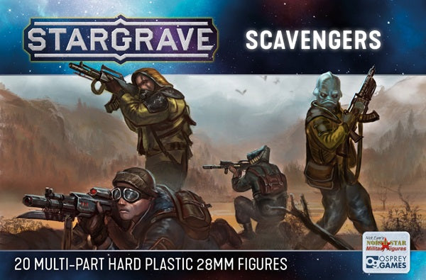 Stargrave, scavengers, 2mm, plastic, box art, science fiction