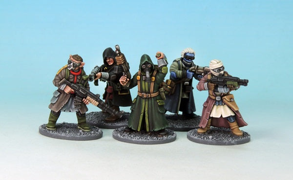 Stargrave, scavengers, painted miniatures, plastic, 28mm, science fiction
