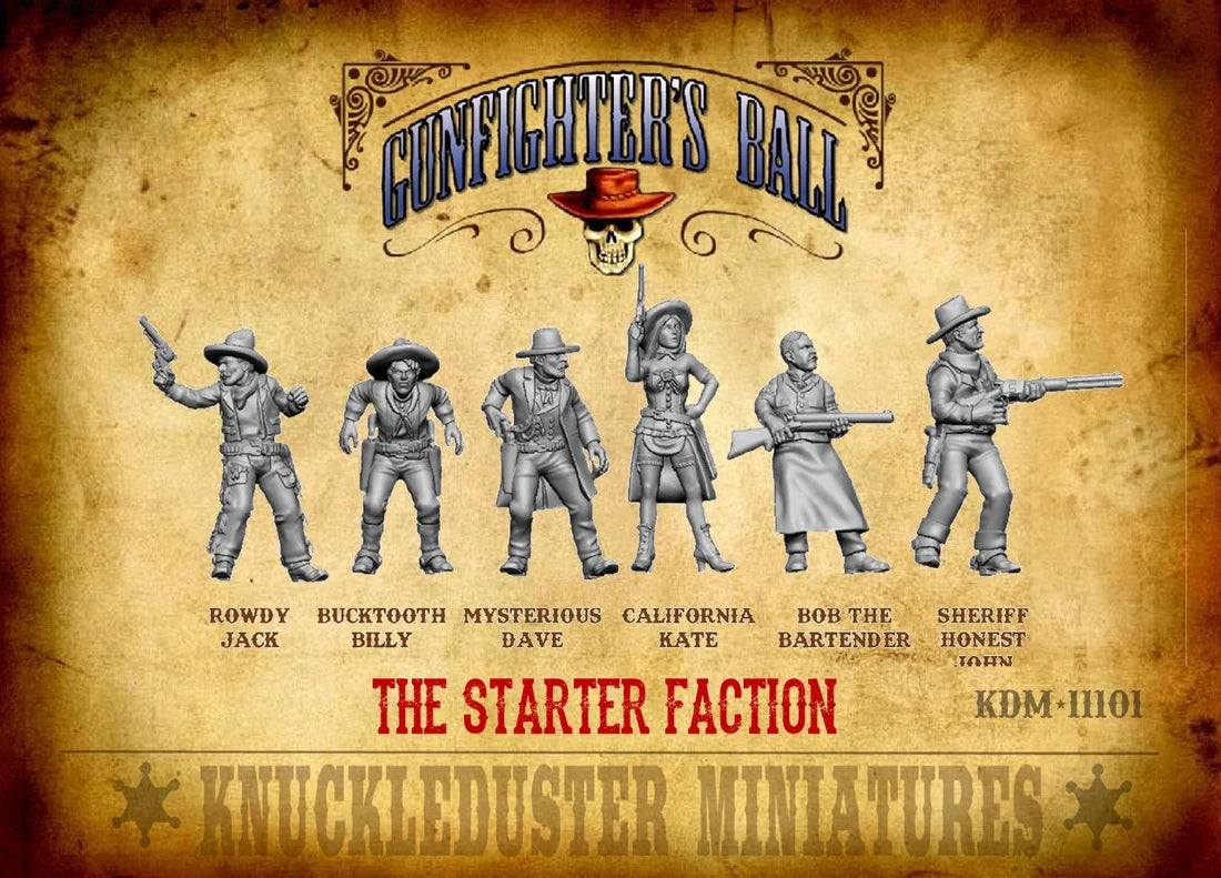 Knuckleduster starter faction. Metal 28mm old west figures.  