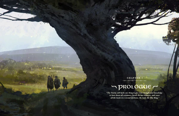 Tree with a landscape in the background and text overlay interior