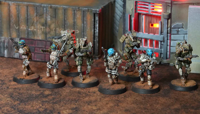 BLKOUT, UN Raid Team Alpha, resin, miniatures, military science fiction