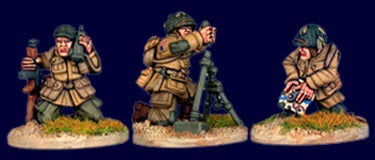 Artizan Designs. U.S. Airborne 60mm mortar team, mortar 3 crewmen. 28mm, metal painted