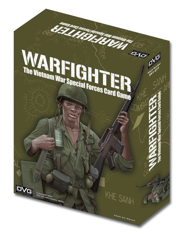 Warfighter Vietnam by DVG. Vietnam era card driven board game. Box art