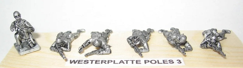 Westerplatte Poles 3 Miniatures, Set of 6