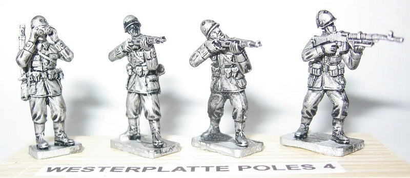 Westerplatte Poles 4 Miniatures, Set of 4