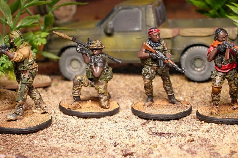African Militia Squad Miniatures