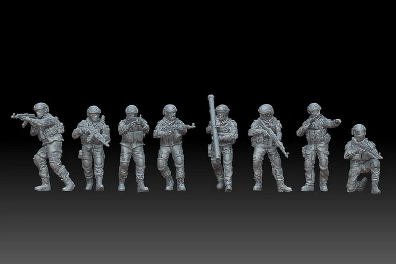 African Regulars Squad Miniatures - unpainted