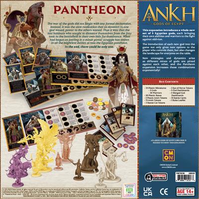 ANKH: GODS OF EGYPT PANTHEON EXPANSION Back Cover