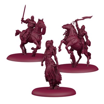 3 unpainted targaryen starter set miniatures