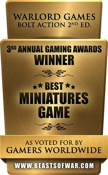 Bolt Action, rule book 2nd edition, award