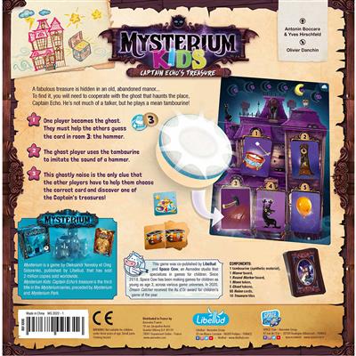 MYSTERIUM KIDS: CAPTAIN ECHO'S TREASURE Game Box Back Cover