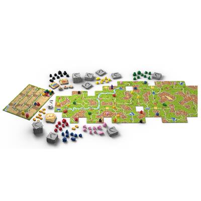 Shows game tiles, tokens, and more