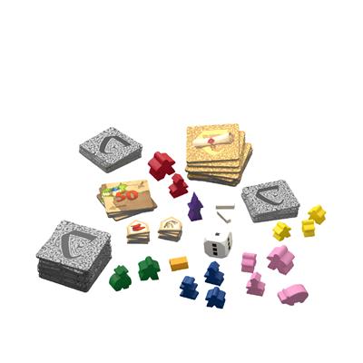 Showcasing game tokens, tiles and more