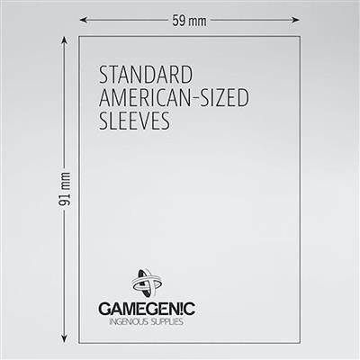 showing dimensions of prime card sleeves that are 59x91mm