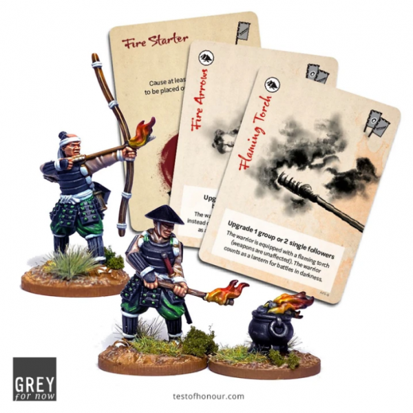 Test of Honour: Ashigaru with Fire Arrows and Flaming Torch Miniatures