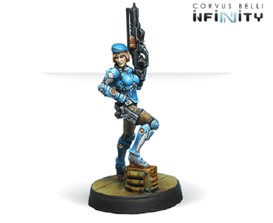 Infinity: PanOceania FUSILIER Heavy Machine Gun Miniature