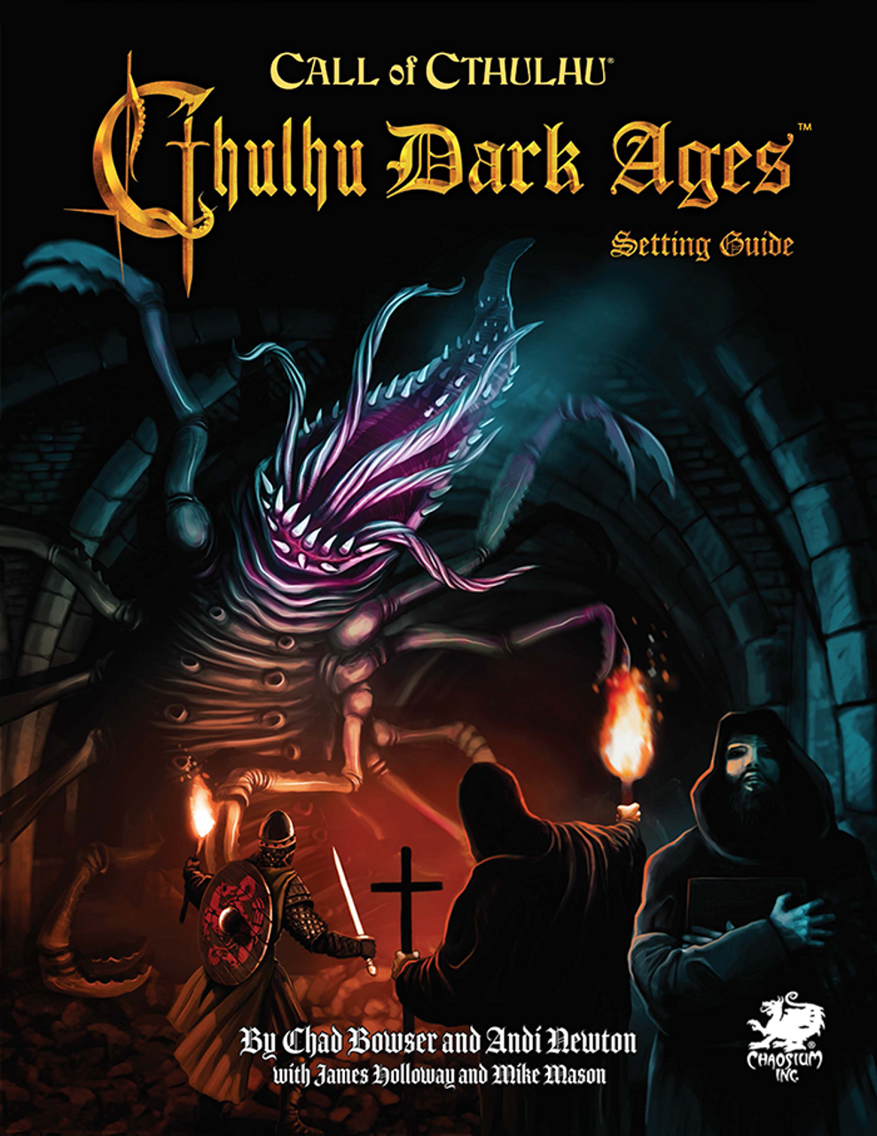 Call of Cthulhu RPG:  Cthulhu Dark Ages - 3rd Edition - Hardcover, Front Cover. Horror role playing game