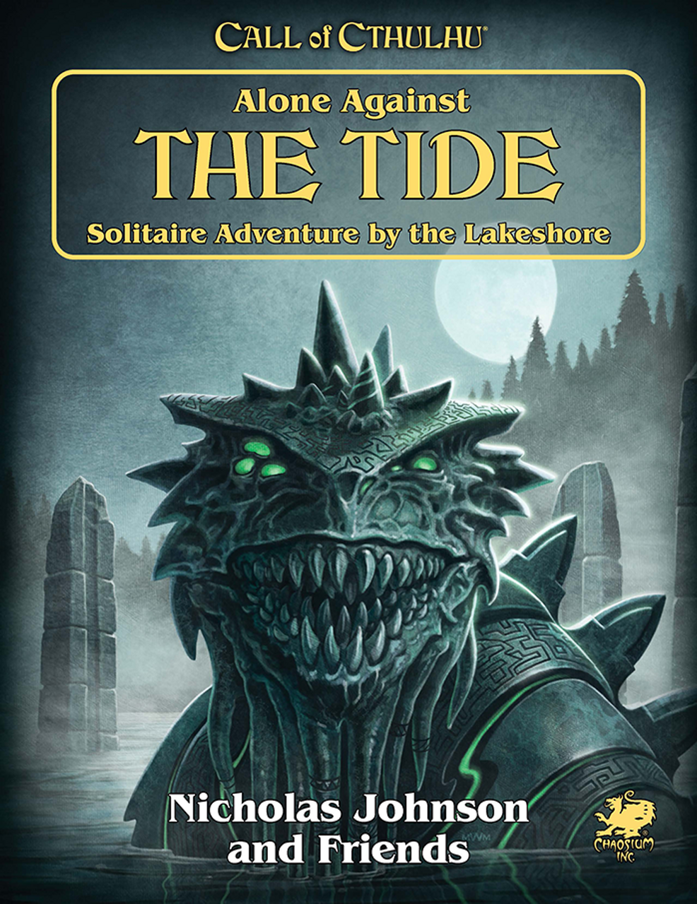 Call of Cthulhu RPG:  Alone Against the Tide, Horror Role Playing Game, Front Cover