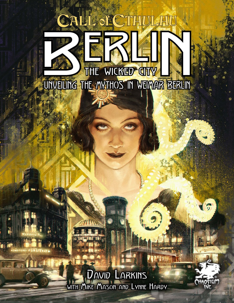 Call of Cthulhu RPG:  Berlin - The Wicked City - Hardcover, Front View. Horror Role Playing Game