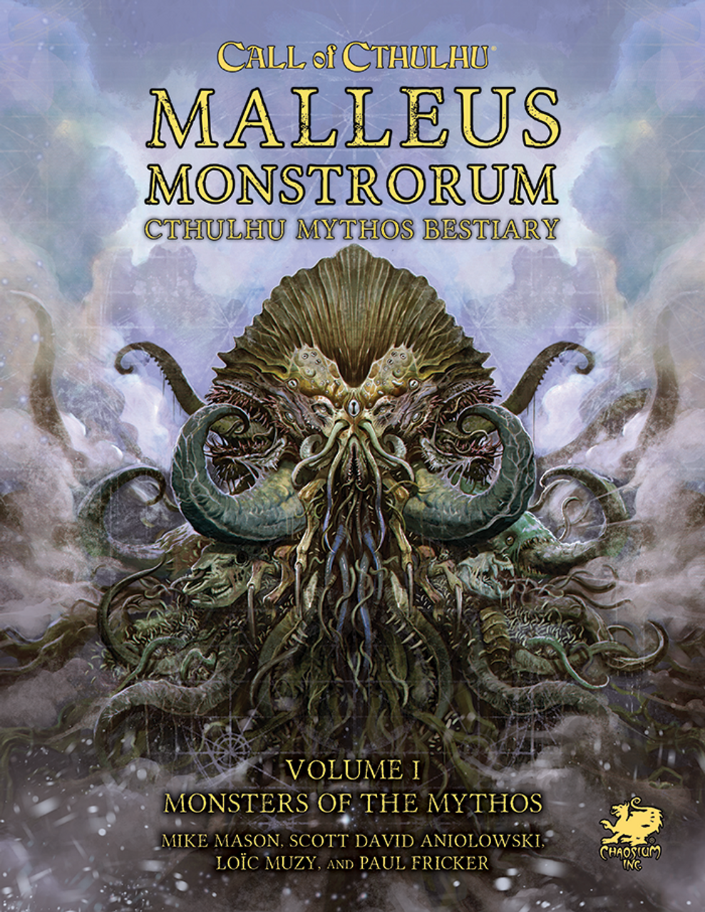 Call of Cthulhu: Malleus Monstrorum - Cthulhu Mythos Bestiary: Volume 1 Book, front cover. Horror Role Playing Game.