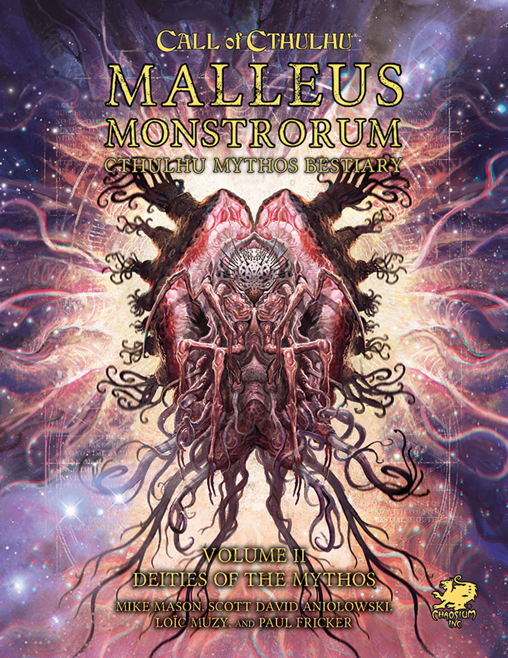 Call of Cthulhu: Malleus Monstrorum Bestiary - Volume 2 Front Cover. Horror Role playing game, books