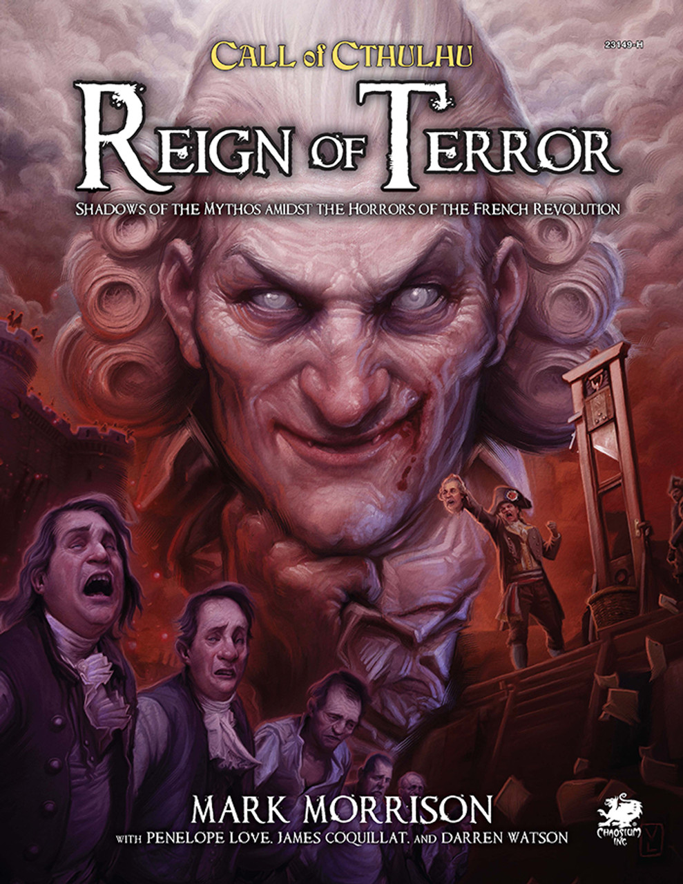 Call of Cthulhu RPG:  Reign of Terror - Hardcover, Front Cover. Horror role playing game