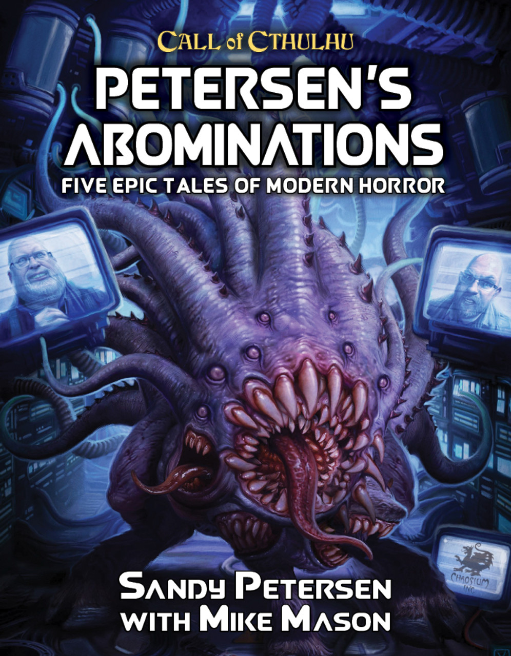 Call of Cthulhu RPG:  Petersens Abominations - Hardcover, front cover. Horror role playing game