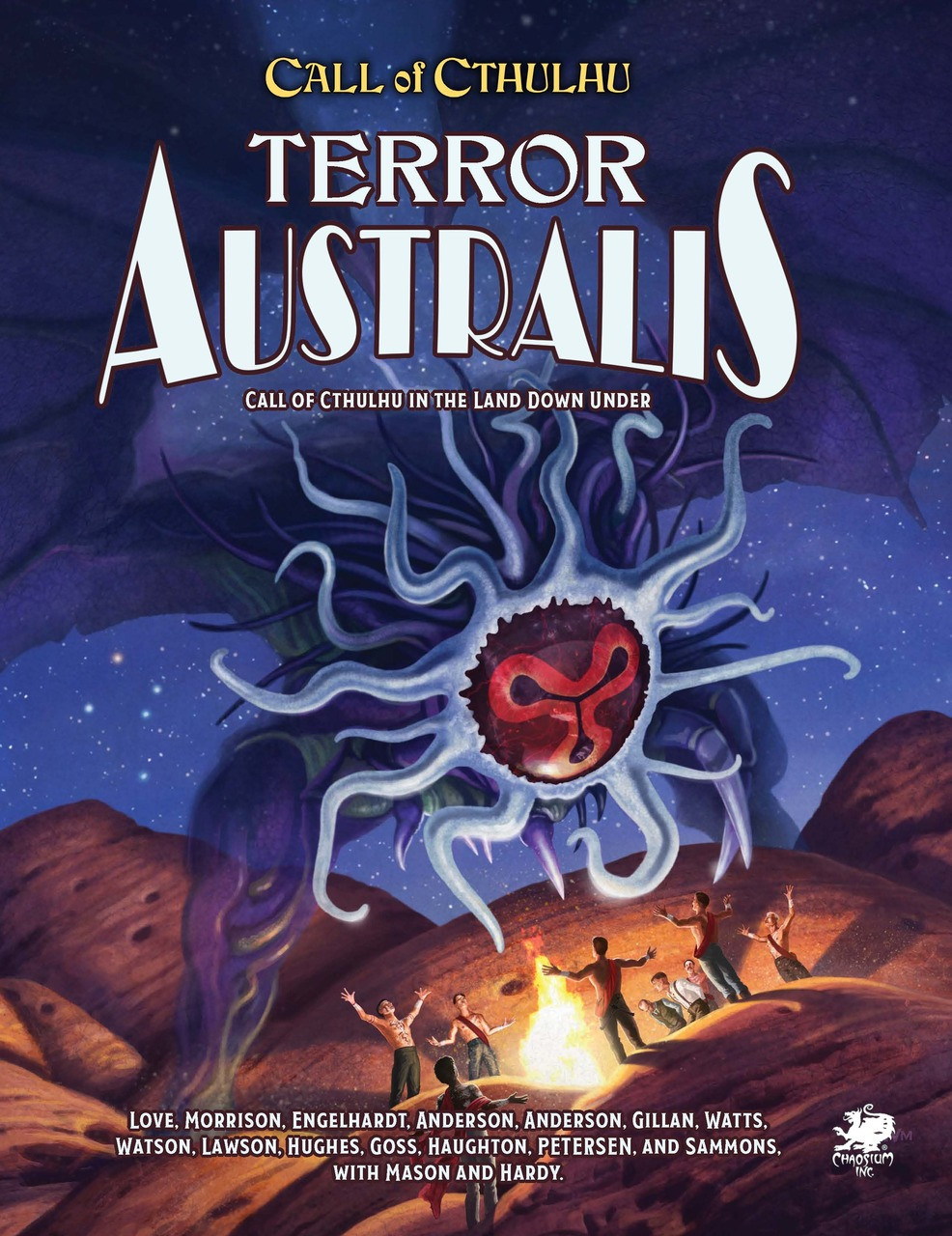 Call of Cthulhu RPG:  Terror Australis - 2nd Edition - Hardcover, front cover. Horror role playing game