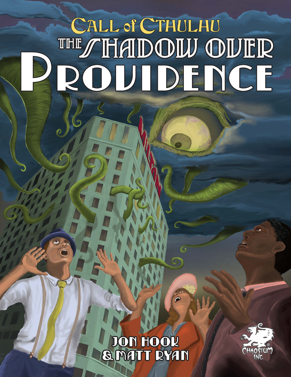 Call of Cthulhu RPG:  The Shadow Over Providence, front cover. Horror role playing game