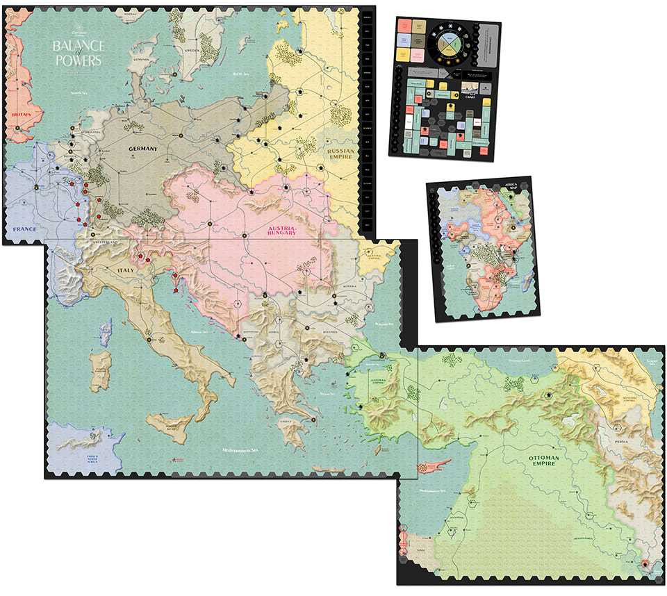 Balance of Powers War Game Map