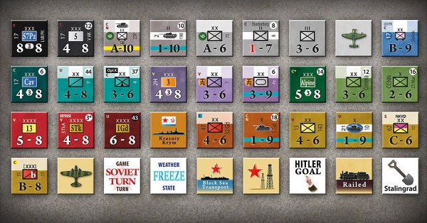 Fall Blau: Army Group South, June to December 1942 War Game Counters