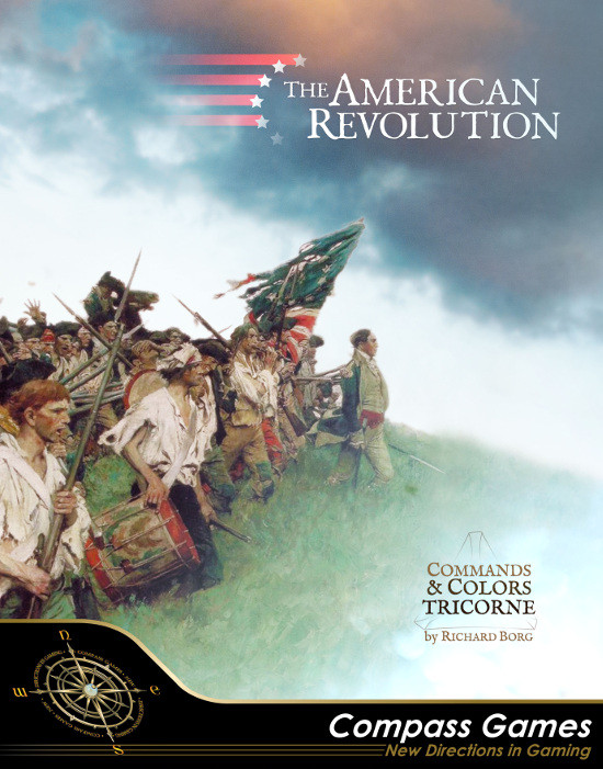 Commands & Colors Tricorne: The American Revolution Front Cover, board game, war game