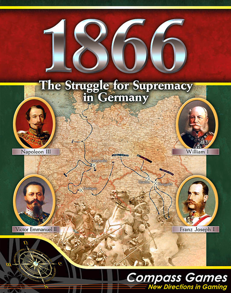 1866: The Struggle for Supremacy in Germany Front Cover. War game, board game