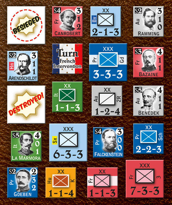 1866: The Struggle for Supremacy in Germany counters