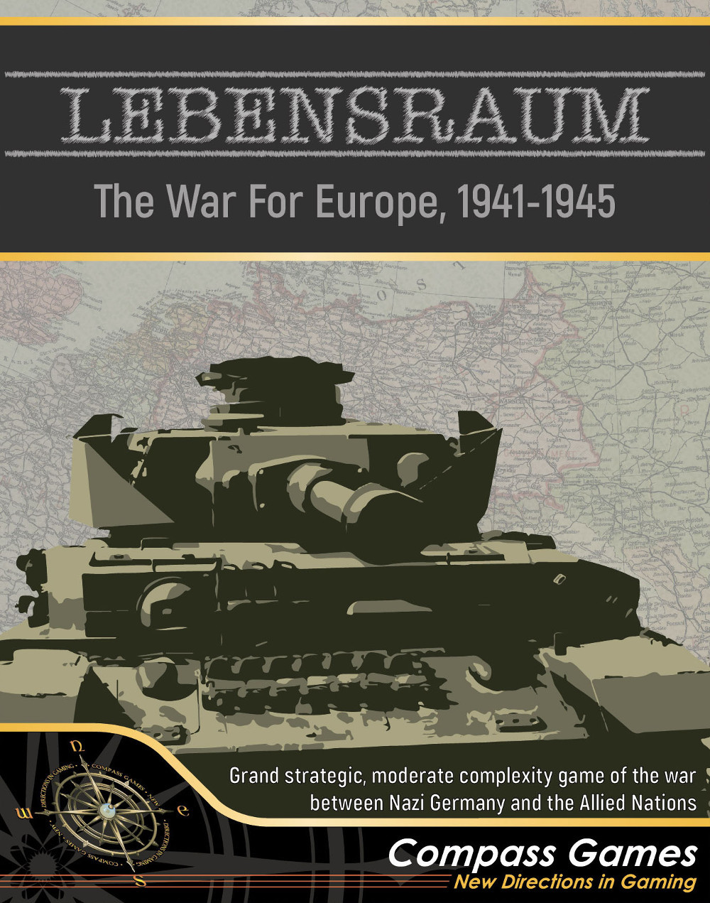 LEBENSRAUM! The War for Europe 1941-1945 War Game, Front Cover
