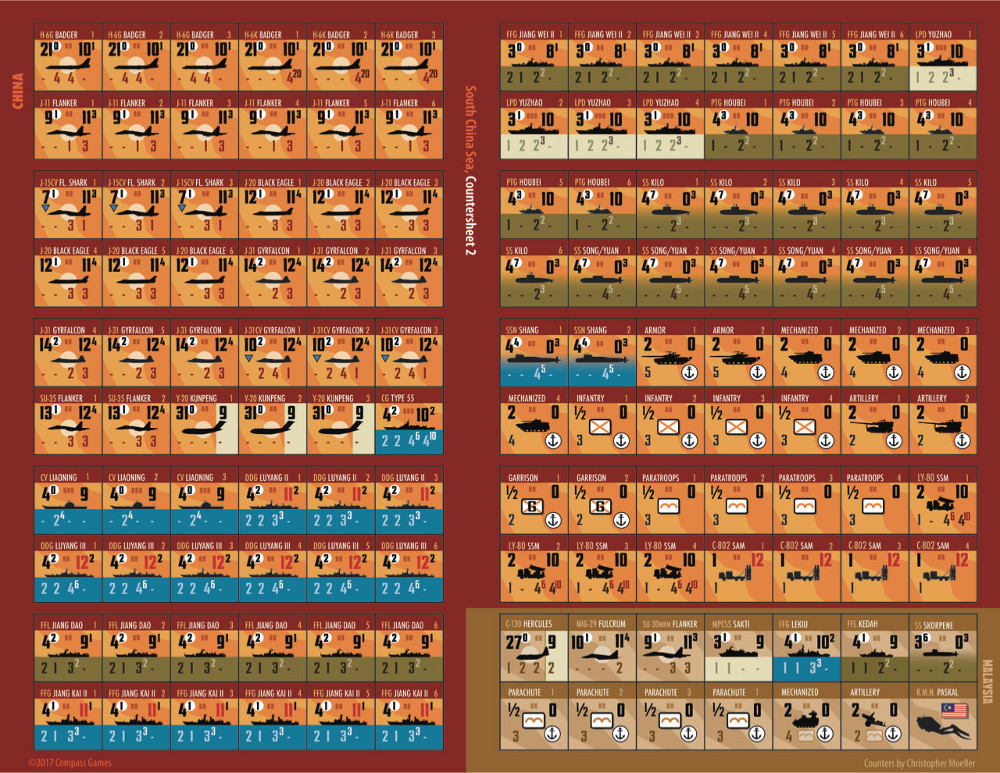 South China Sea Counters - War game