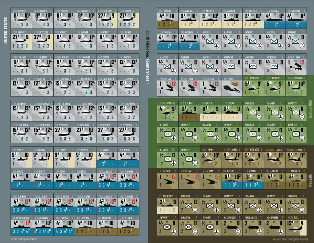 South China Sea Counters - war game