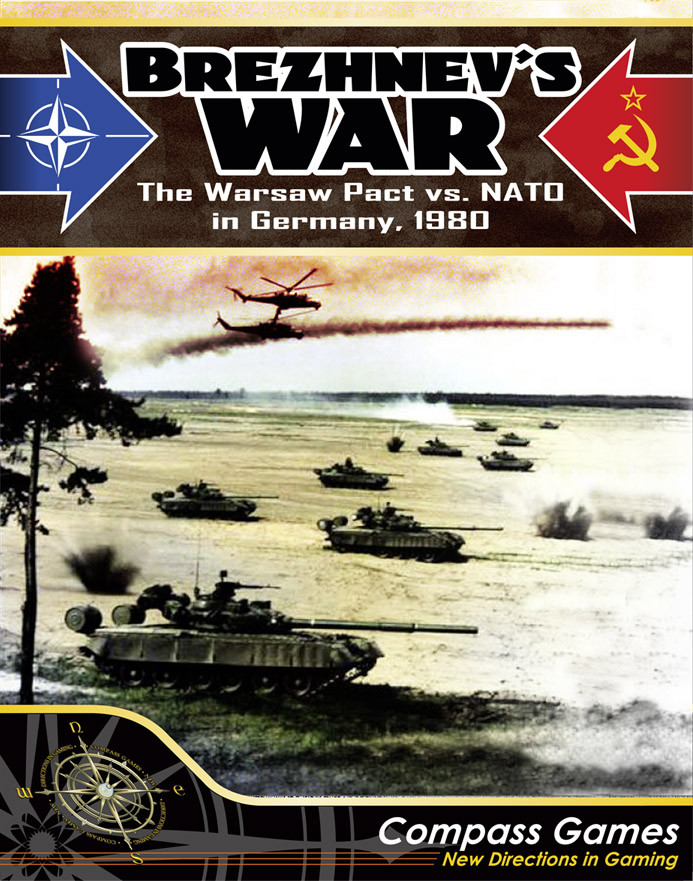 Brezhnev’s War: NATO vs. the Warsaw Pact in Germany, 1980 War Game, Front Cover. War board game